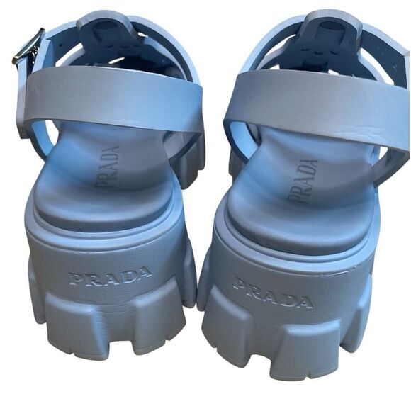 Prada Monolith Cage Platform Sandals Rubber Luxury Designer Shoes US 11/EU41 - Picture 12 of 13